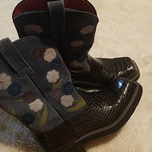 Ariat floral boots